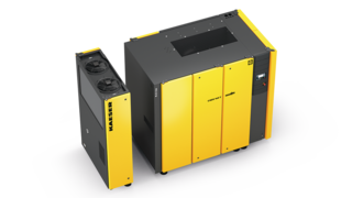 Vijačni kompresor CSDX s prigrajenim sušilnikom.