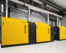 Postaja s puhali z vrtljivim batom za ravnanje z odpadnimi vodami v Manchingu.