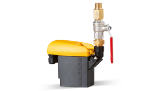 Elektronsko krmiljen sistem za odvajanje kondenzata ECO-DRAIN kot celotni komplet.