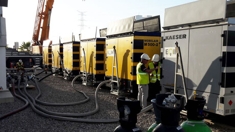 Zagon desetih naprav MOBILAIR.