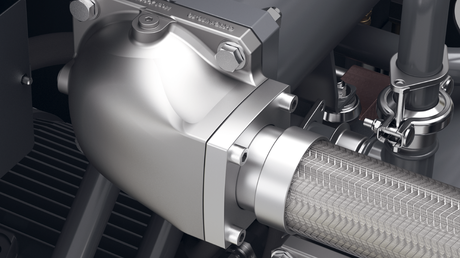 Optimizirana dovod in odvod zraka zagotavljata manjšo izgubo tlaka.