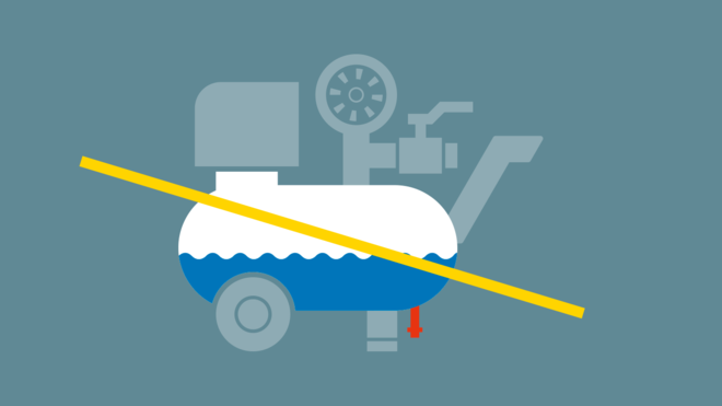 Nabrani kondenzat se pri enoti i.Comp 3 upari s pomočjo nove tehnologije.